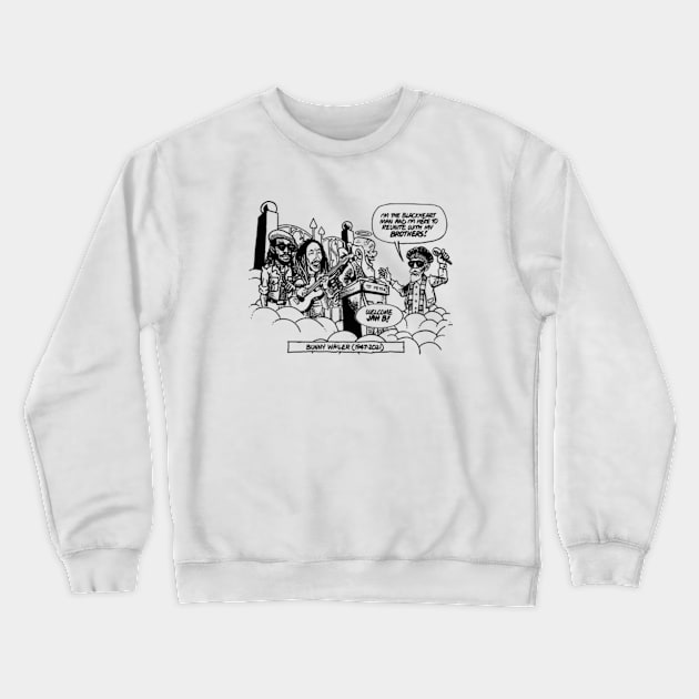 Bunny Wailer Reunite Brothers Crewneck Sweatshirt by hannahalras